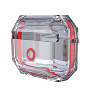 For AirPodS Pro RJT-AP-03 Bluetooth Earphone Transparent Soft Case TPU Protection Cover(Red)