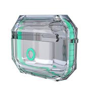 For AirPodS Pro RJT-AP-03 Bluetooth Earphone Transparent Soft Case TPU Protection Cover(Blue)