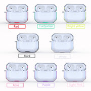 For AirPodS Pro RJT-AP-03 Bluetooth Earphone Transparent Soft Case TPU Protection Cover(Blue)