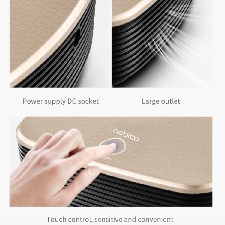 Nobico J007 USB Negative Ion Car Air Purifier, Style: English Modle(Water Pattern Gold) - free shipping - PMC Jewellery - Order now!