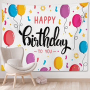 Happy Birthday Photo Backdrop Party Decoration Tapestry, Size: 230x180cm(GT56-1)