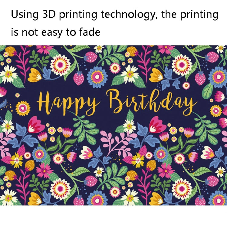 1.5m x 1m Flower Series Happy Birthday Party Photography Background Cloth(MDU04214) - Birthday Party by PMC TechLife | Online Shopping South Africa | PMC TechLife