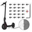 21pcs/set For Xiaomi Mijia M365 Pro Battery Compartment Screws(White) - Accessories & Parts by PMc TechLife | Online Shopping South Africa | PMc TechLife | Buy Now Pay Later Mobicred