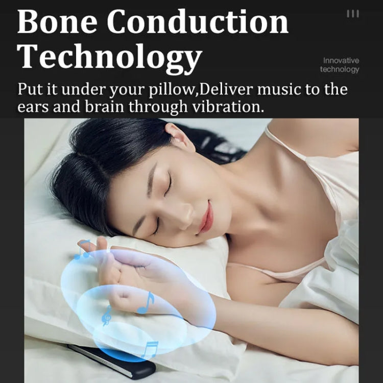 Soundproof Painless Bone Conduction Sleep Speaker Portable White Noise Sleeping Aid(Black) - free shipping - PMC TechLife - Order now!