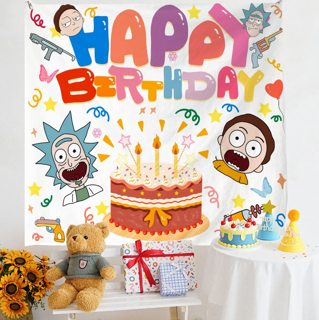 Birthday Layout Hanging Cloth Children Photo Wall Cloth, Size: 150x180cm Velvet(9)