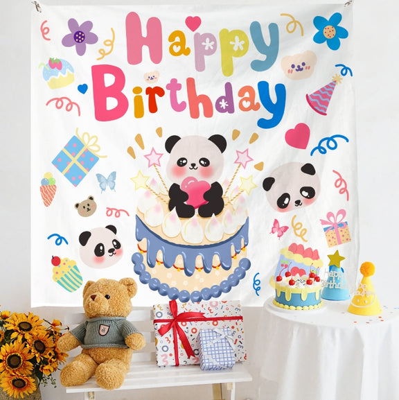 Birthday Layout Hanging Cloth Children Photo Wall Cloth, Size: 150x200cm Velvet(5)
