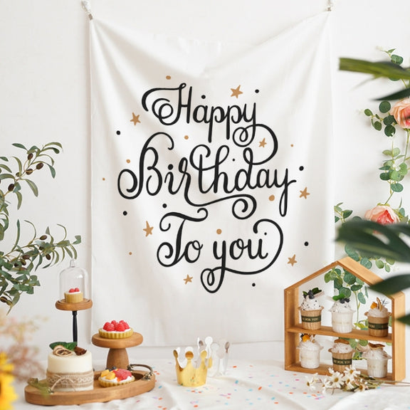 GT282 Birthday Background Cloth Party Scene Arranges Children Photos, Size: 150x200cm Velvet Cloth(30)