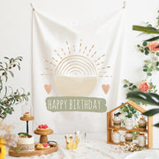 GT282 Birthday Background Cloth Party Scene Arranges Children Photos, Size: 150x200cm Velvet Cloth(15)