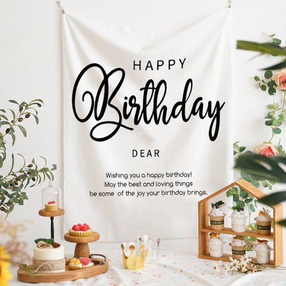 GT282 Birthday Background Cloth Party Scene Arranges Children Photos, Size: 150x200cm Velvet Cloth(20)