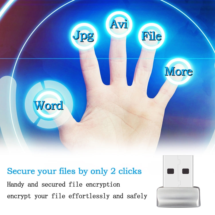 TRU7 USB Fingerprint Reader Module for Windows 8 / 10 / 11 Hello(Silver Gray) - Gadget by PMC Jewellery | Online Shopping South Africa | PMC Jewellery | Buy Now Pay Later Mobicred