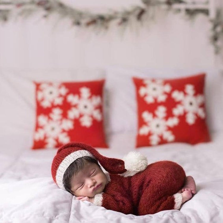Newborn Photography Clothing Christmas Theme Modeling Mohair Hat + Jumpsuit Suit(Baby Boy) - Baby Photo Props by PMC TechLife | Online Shopping South Africa | PMC TechLife | Buy Now Pay Later Mobicred