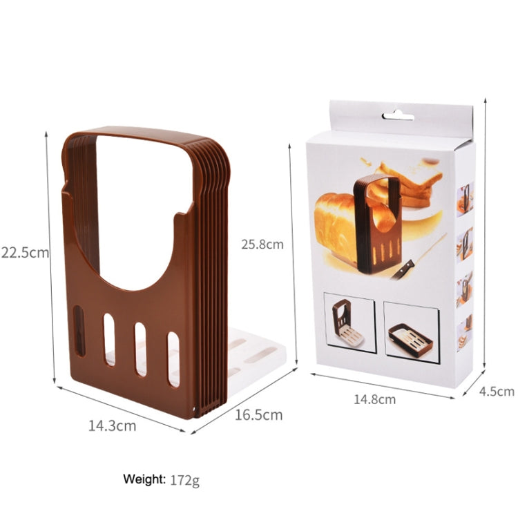 Home Baking Tool Bread Loaf Toast Kitchen Slicer Cutter(Brown) - Cutter & Peeler by PMC TechLife | Online Shopping South Africa | PMC TechLife | Buy Now Pay Later Mobicred