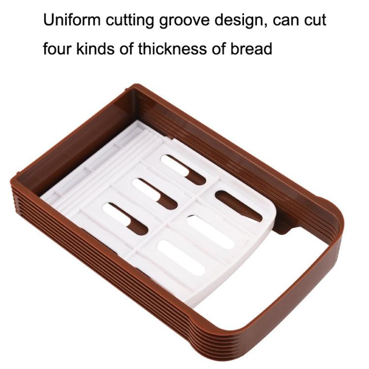 Home Baking Tool Bread Loaf Toast Kitchen Slicer Cutter(Brown) - Cutter & Peeler by PMC TechLife | Online Shopping South Africa | PMC TechLife | Buy Now Pay Later Mobicred