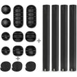 3 In 1 5m Kit  Cord Management Organizer Kit Cable Sleeve With Zipper Cable Clip - Cable Organizer by PMC TechLife | Online Shopping South Africa | PMC TechLife | Buy Now Pay Later Mobicred