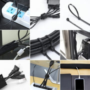 3 In 1 5m Kit  Cord Management Organizer Kit Cable Sleeve With Zipper Cable Clip