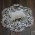Hollow Lace Round Blanket + Pillow Suit Baby Photography Props(White) - free shipping - PMC TechLife - Order now!
