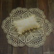 Hollow Lace Round Blanket + Pillow Suit Baby Photography Props(Beige) - Baby Photo Props by PMC TechLife | Online Shopping South Africa | PMC TechLife | Buy Now Pay Later Mobicred