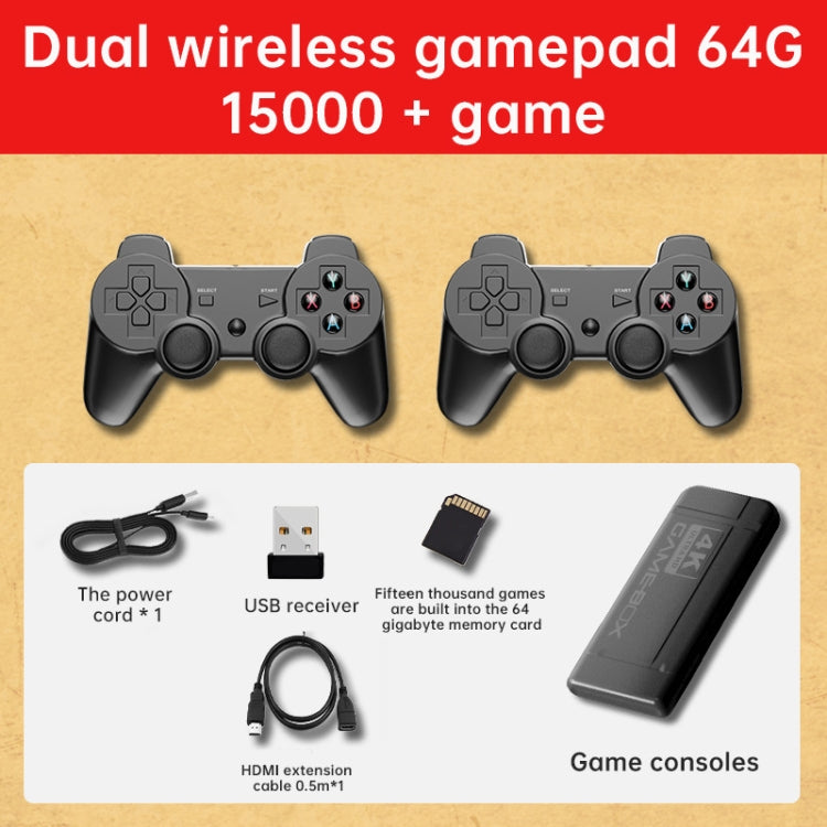 K9 Game Console Home TV Double Battle Simulator 64G Wireless Built-in 15000 Games - free shipping - PMC Jewellery - Order now!