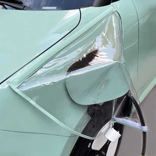 Electric Vehicle Charging Port Magnetic Transparent Rain Cover(Green) - free shipping - PMC Jewellery - Order now!