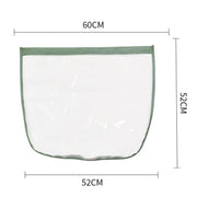 Electric Vehicle Charging Port Magnetic Transparent Rain Cover(White)