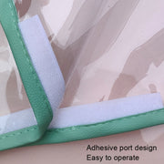 Electric Vehicle Charging Port Magnetic Transparent Rain Cover(Pink)