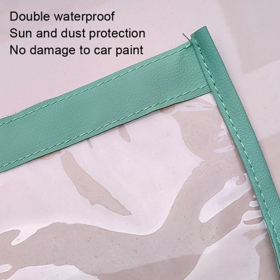 Electric Vehicle Charging Port Magnetic Transparent Rain Cover(Pink)