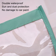 Electric Vehicle Charging Port Magnetic Transparent Rain Cover(Blue)