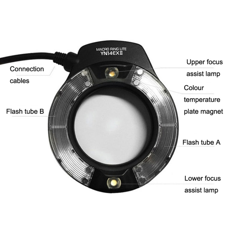 For Canon TTL Oral Insect Insect Teeth Ring Light YONGNUO YN-14EX II Macro Ring Flash Speedlite - free shipping - PMC Jewellery - Order now!