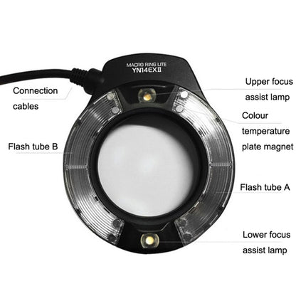 For Canon TTL Oral Insect Insect Teeth Ring Light YONGNUO YN-14EX II Macro Ring Flash Speedlite - free shipping - PMC Jewellery - Order now!
