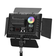 YONGNUO YN300IV Four Generations RGB Full Color Photography Lamp Double Color LED Fill Light, Style: EU Plug Power Adapter