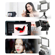 YONGNUO YN300IV Four Generations RGB Full Color Photography Lamp Double Color LED Fill Light, Style: EU Plug Power Adapter