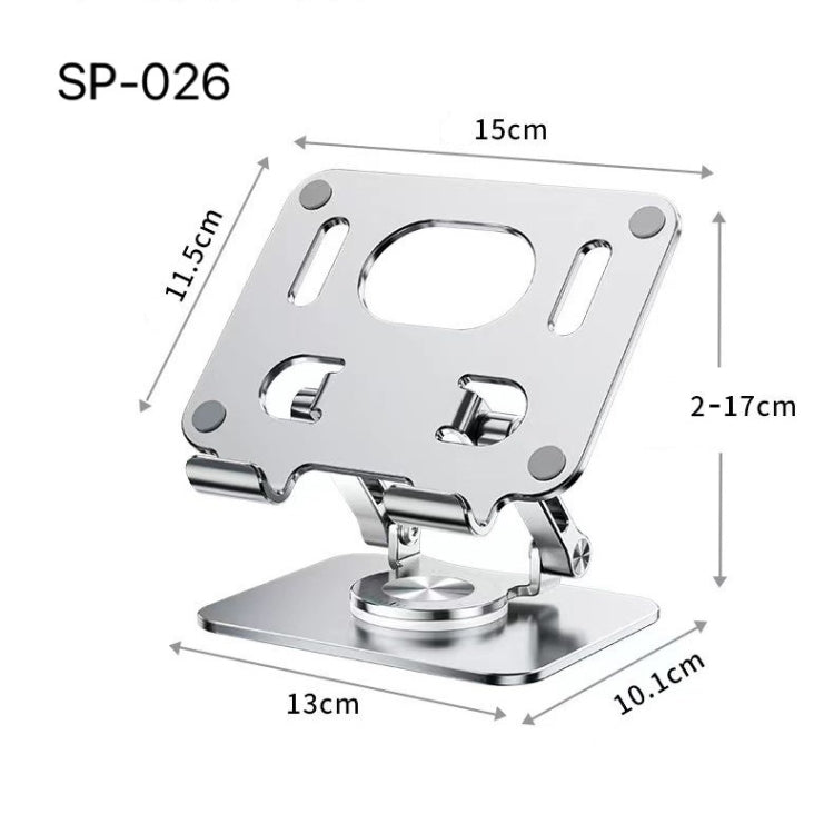 SP-026 360-degree Rotating Universal Desktop Tablet Folding Bracket(Silver) - Laptop Stand by PMC Jewellery | Online Shopping South Africa | PMC Jewellery | Buy Now Pay Later Mobicred