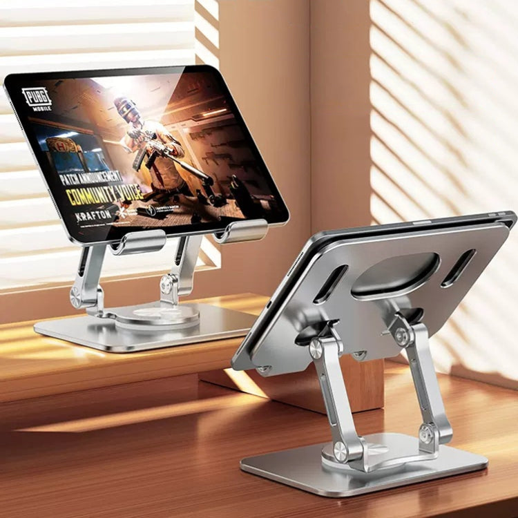 SP-026 360-degree Rotating Universal Desktop Tablet Folding Bracket(Silver)