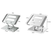 Multifunctional Desktop Foldable Rotating Laptop Cooling Bracket, Spec: SP-086 (Silver)