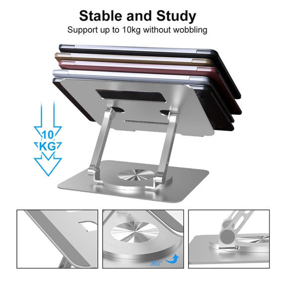 Multifunctional Desktop Foldable Rotating Laptop Cooling Bracket, Spec: SP-88 (Silver)
