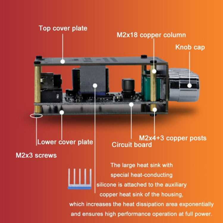 XY-T50L 12V Bluetooth 5.0 Audio Digital Class D Receiver Module With Amplifier - Breadboard / Amplifier Board by PMC TechLife | Online Shopping South Africa | PMC TechLife