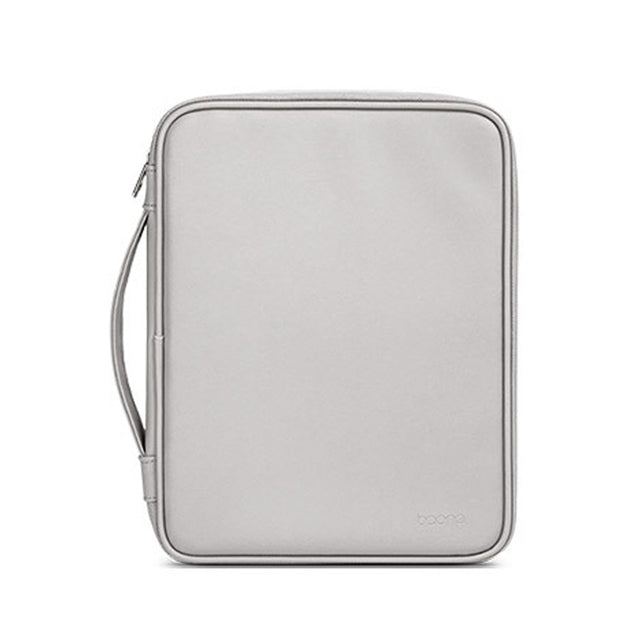Baona BN-Q015 Leather Water-resistant Shock Absorbing Handheld Tablet Bag, Size: 10.9 inches(Gray)