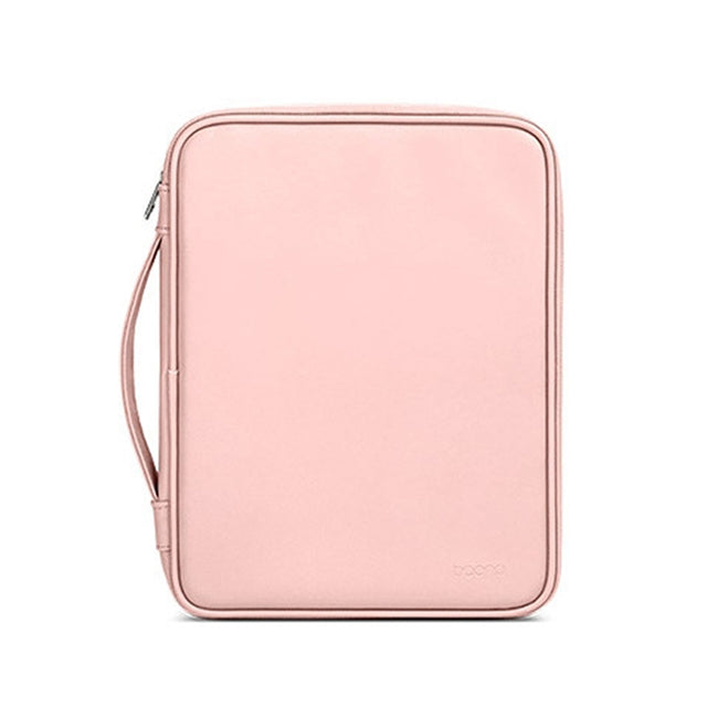 Baona BN-Q015 Leather Water-resistant Shock Absorbing Handheld Tablet Bag, Size: 10.9 inches(Pink)