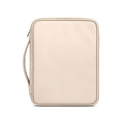 Baona BN-Q015 Leather Water-resistant Shock Absorbing Handheld Tablet Bag, Size: 10.9 inches(Apricot)