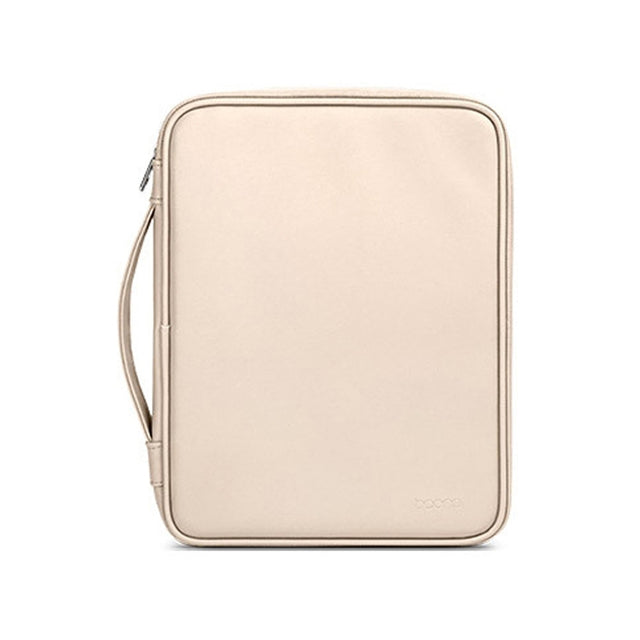 Baona BN-Q015 Leather Water-resistant Shock Absorbing Handheld Tablet Bag, Size: 10.9 inches(Apricot)