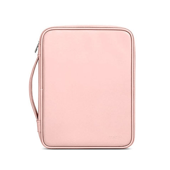 Baona BN-Q015 Leather Water-resistant Shock Absorbing Handheld Tablet Bag, Size: 12.9 inches(Pink)