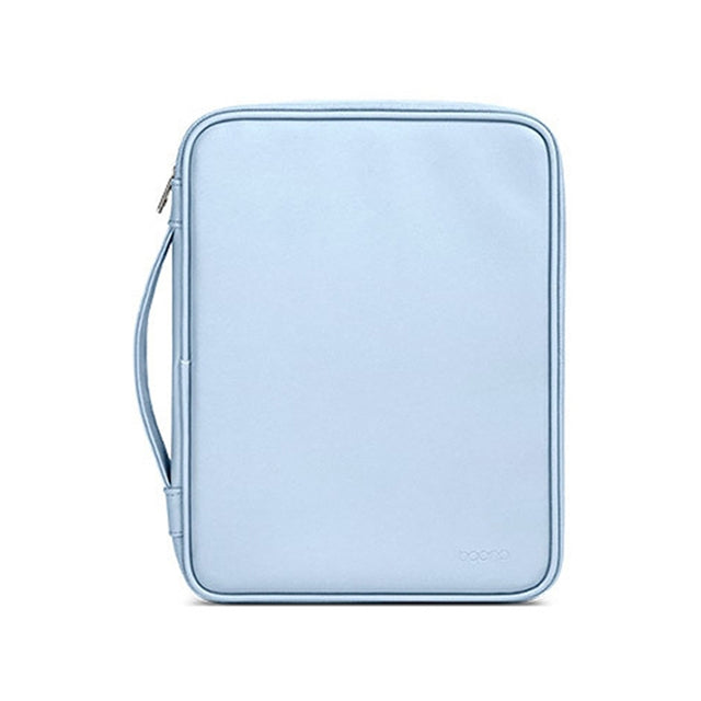 Baona BN-Q015 Leather Water-resistant Shock Absorbing Handheld Tablet Bag, Size: 12.9 inches(Blue)