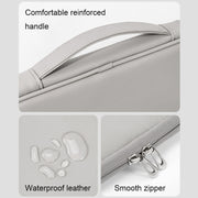 Baona BN-Q015 Leather Water-resistant Shock Absorbing Handheld Tablet Bag, Size: 12.9 inches(Blue)
