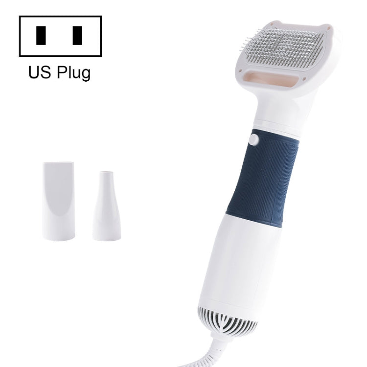 3 in 1 600W Pet Electric High Wind Hair Removal Blowing Combs, Specification: US Plug 110V(Navy) - Grooming by PMC TechLife | Online Shopping South Africa | PMC TechLife | Buy Now Pay Later Mobicred