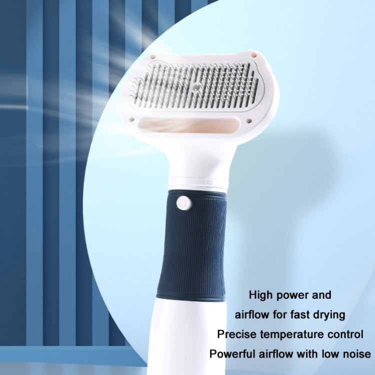 3 in 1 600W Pet Electric High Wind Hair Removal Blowing Combs, Specification: US Plug 110V(Pink)