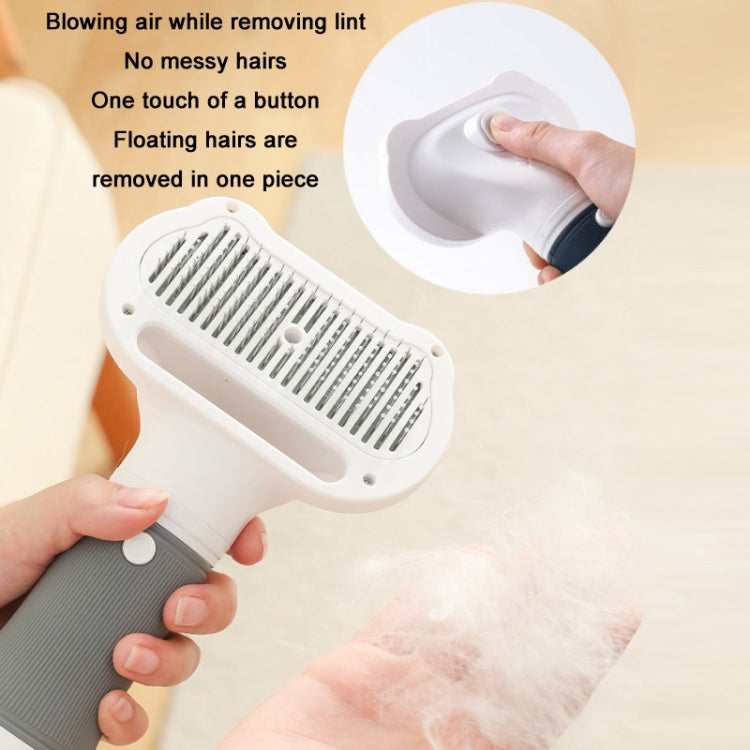 3 in 1 600W Pet Electric High Wind Hair Removal Blowing Combs, Specification: US Plug 110V(Pink)
