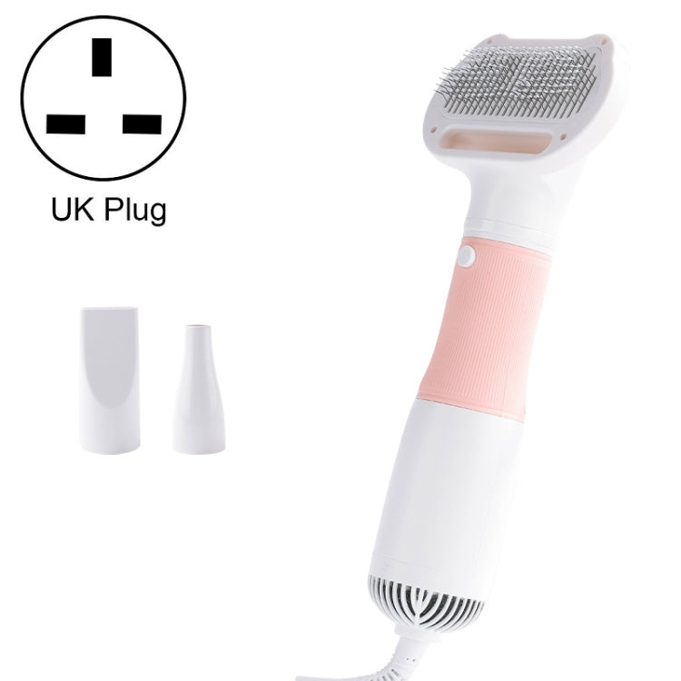 3 in 1 600W Pet Electric High Wind Hair Removal Blowing Combs, Specification: UK Plug 220-240V(Pink) - Grooming by PMC TechLife | Online Shopping South Africa | PMC TechLife | Buy Now Pay Later Mobicred