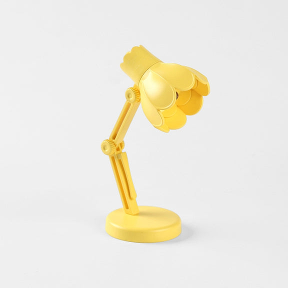 Flower Shape LED Mini Magnetic Table Lamp Foldable Bedside Night Light(09B Yellow)