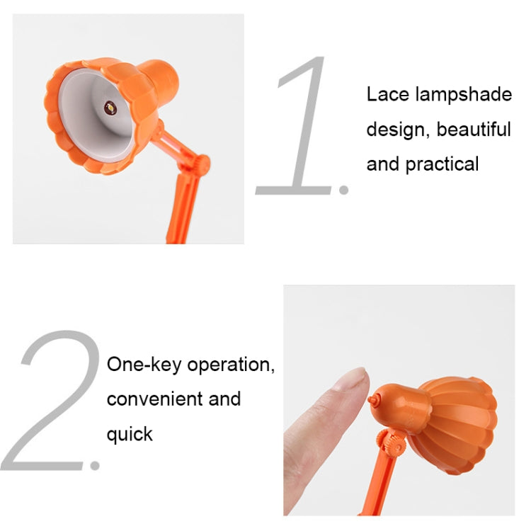 Flower Shape LED Mini Magnetic Table Lamp Foldable Bedside Night Light(09A Orange) - free shipping - PMc TechLife - Order now!