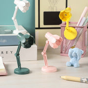 Flower Shape LED Mini Magnetic Table Lamp Foldable Bedside Night Light(09B Rose Red)